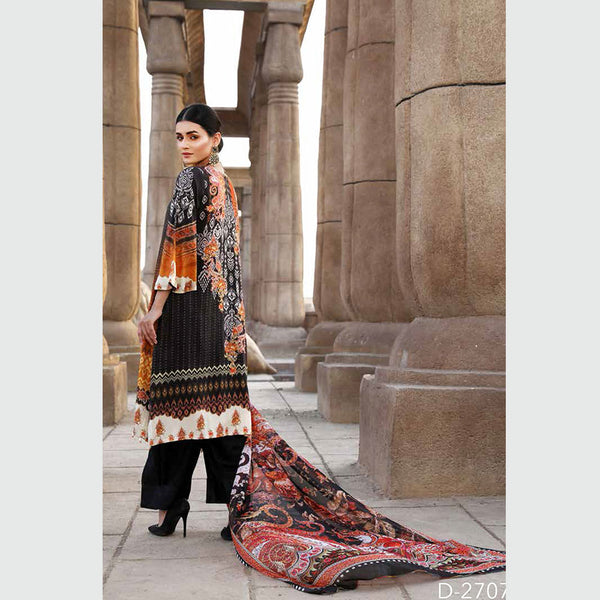 Orissa Digital Printed Chikan Kari Linen 3 Pcs Un-Stitched Suit - 2707, Women, 3Pcs Shalwar Suit, Rashid Textiles, Chase Value