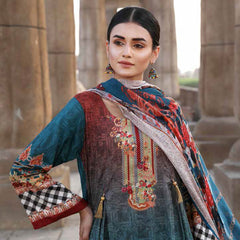 Orissa Digital Printed Chikan Kari Linen 3 Pcs Un-Stitched Suit - 2708, Women, 3Pcs Shalwar Suit, Rashid Textiles, Chase Value