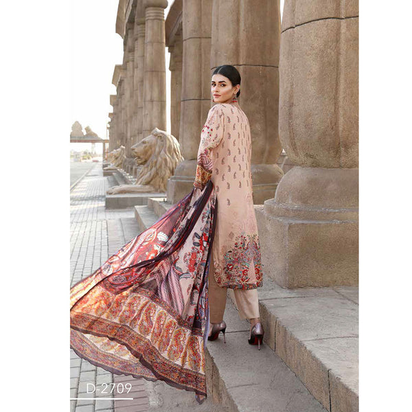Orissa Digital Printed Chikan Kari Linen 3 Pcs Un-Stitched Suit - 2709, Women, 3Pcs Shalwar Suit, Rashid Textiles, Chase Value