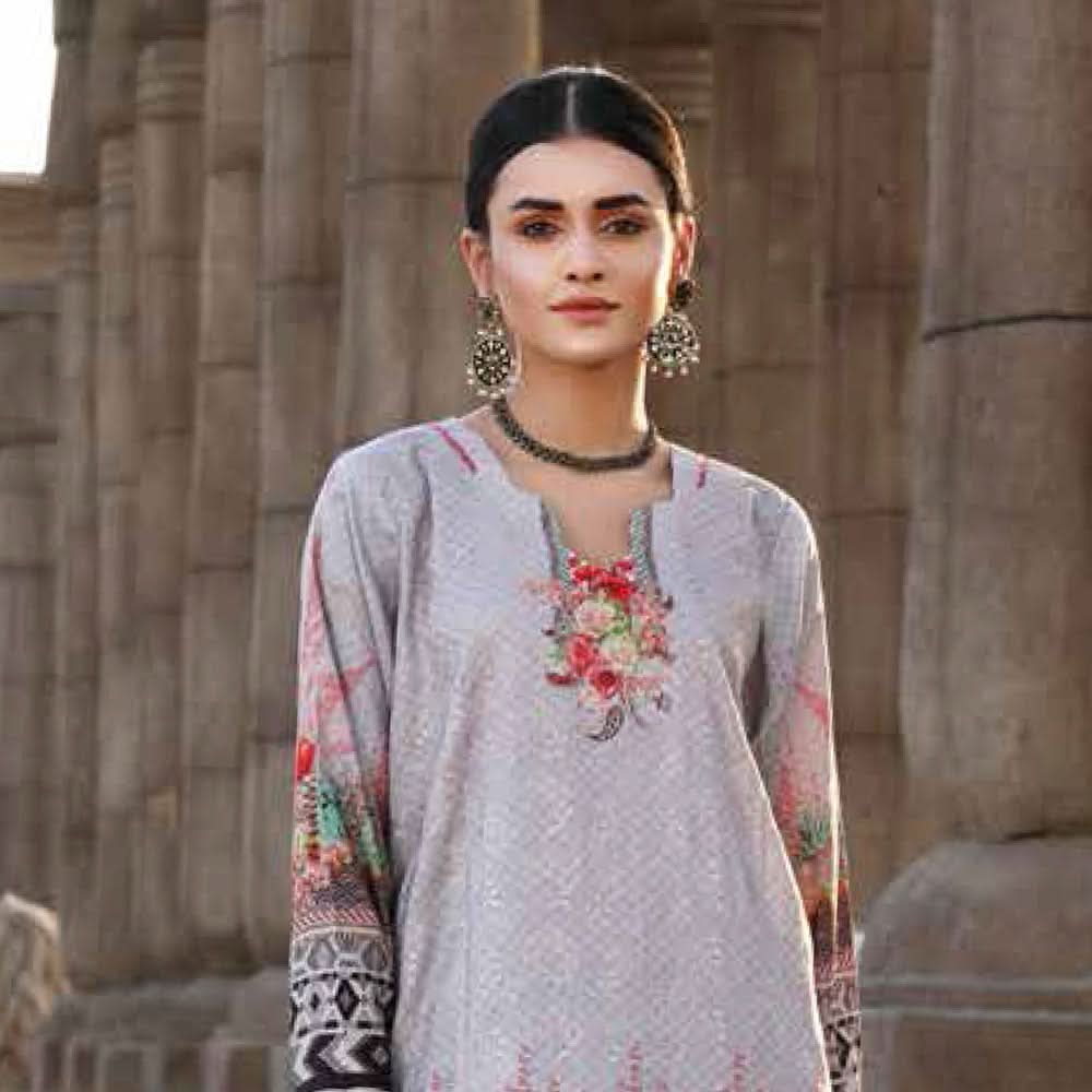 Orissa Digital Printed Chikan Kari Linen 3 Pcs Un-Stitched Suit - 2710, Women, 3Pcs Shalwar Suit, Rashid Textiles, Chase Value