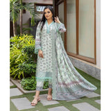 Deena Dhanak Printed Chikcen Kari Unstitched 3Pcs Suit - D-3, Women, 3Pcs Shalwar Suit, Schick Creation, Chase Value