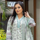 Deena Dhanak Printed Chikcen Kari Unstitched 3Pcs Suit - D-3, Women, 3Pcs Shalwar Suit, Schick Creation, Chase Value