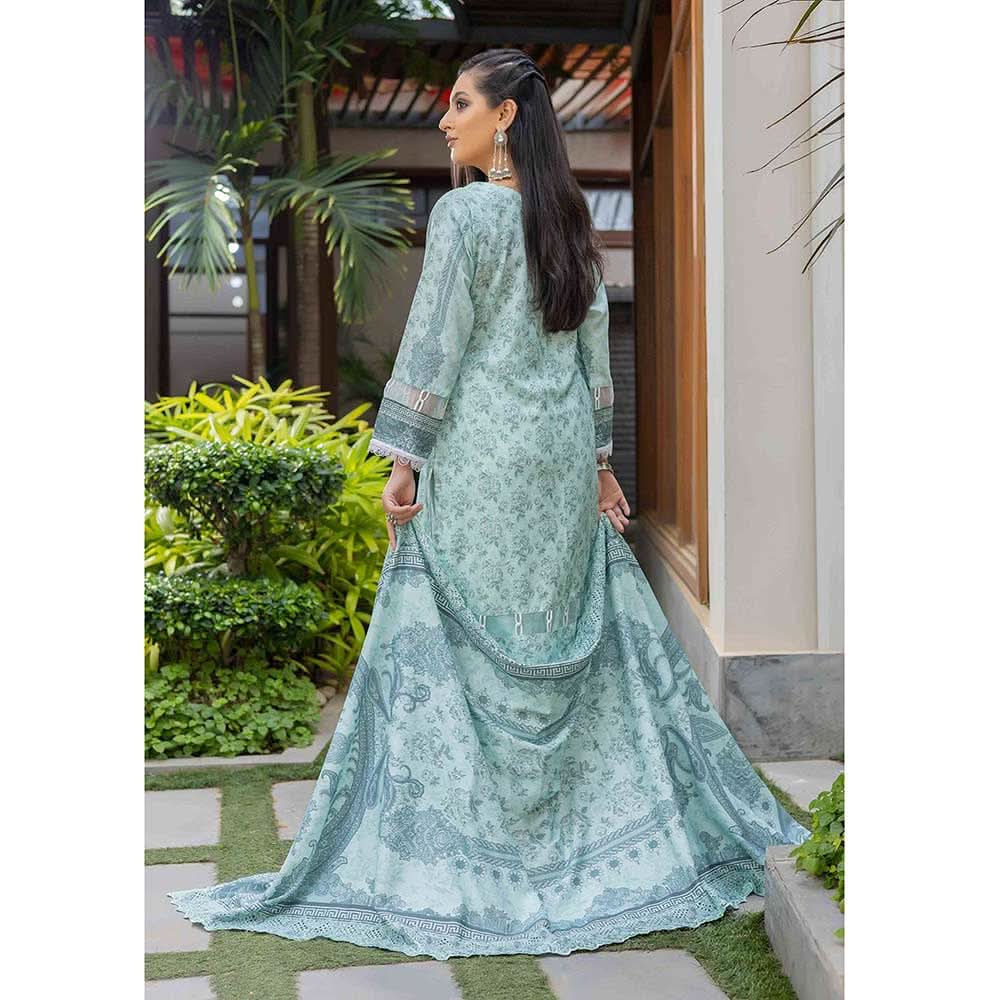 Deena Dhanak Printed Chikcen Kari Unstitched 3Pcs Suit - D-5, Women, 3Pcs Shalwar Suit, Schick Creation, Chase Value