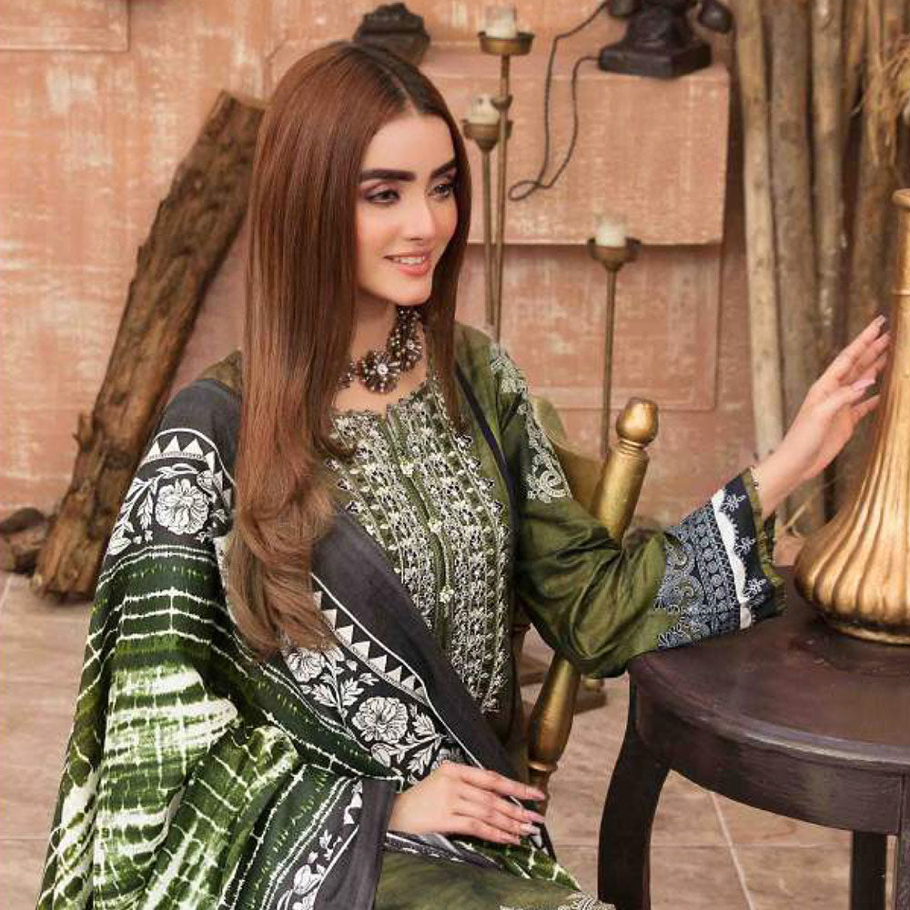 Tawakkal Aashnaa Linen Printed unstitched 3pc Embroidered Suit, Women, 3Pcs Shalwar Suit, Tawakkal Fabrics, Chase Value