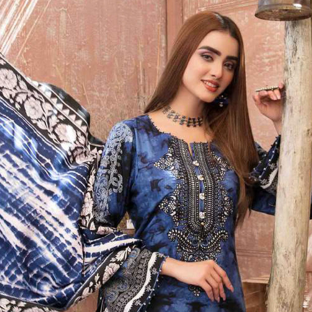 Tawakkal Aashnaa Linen Printed unstitched 3pc Embroidered Suit, Women, 3Pcs Shalwar Suit, Tawakkal Fabrics, Chase Value