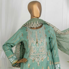 Dynamic Table Print With Embroidered 3 Pcs Un-Stitched Suit - 8927, Women, 3Pcs Shalwar Suit, Tawakkal Fabrics, Chase Value