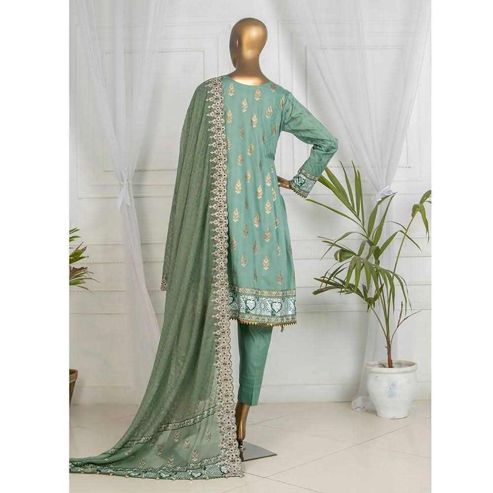 Dynamic Table Print With Embroidered 3 Pcs Un-Stitched Suit - 8927, Women, 3Pcs Shalwar Suit, Tawakkal Fabrics, Chase Value