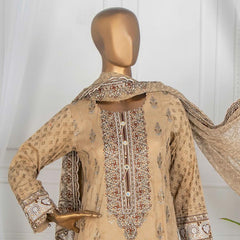 Dynamic Table Print With Embroidered 3 Pcs Un-Stitched Suit - 8934, Women, 3Pcs Shalwar Suit, Tawakkal Fabrics, Chase Value