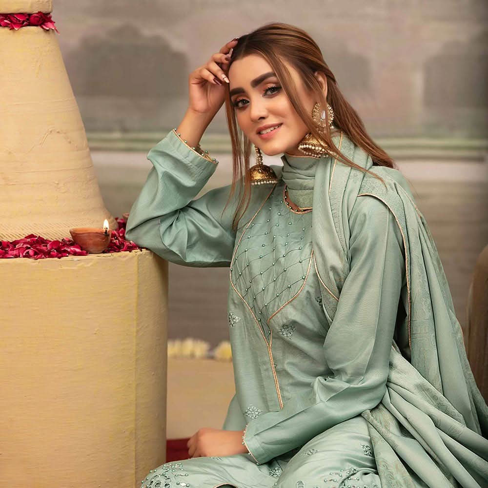 Sheesh Mahal Chikankari Schiffli 3 Pcs Un-Stitched Suit - 9517, Women, 3Pcs Shalwar Suit, Tawakkal Fabrics, Chase Value