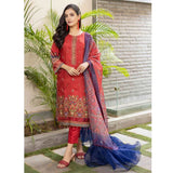 Misha Viscose Embroidered Unstitched 3Pcs Suit - D-9, Women, 3Pcs Shalwar Suit, Schick Creation, Chase Value