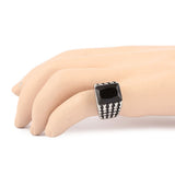 Men's Fancy Stone Ring - Black - test-store-for-chase-value