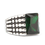 Men's Fancy Stone Ring - Green - test-store-for-chase-value