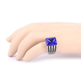 Men's Fancy Stone Ring - Blue - test-store-for-chase-value