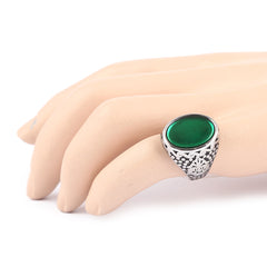 Men's Fancy Stone Ring - Green - test-store-for-chase-value