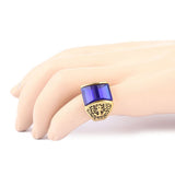 Men's Fancy Stone Ring - Blue - test-store-for-chase-value