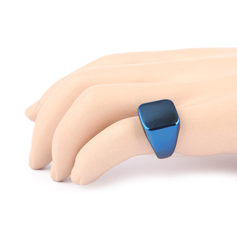 Men's Titanium Ring - Blue - test-store-for-chase-value