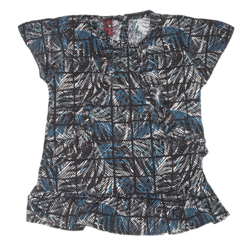 Girls Woven Half Sleeves Top - Black, Kids, Tops, Chase Value, Chase Value