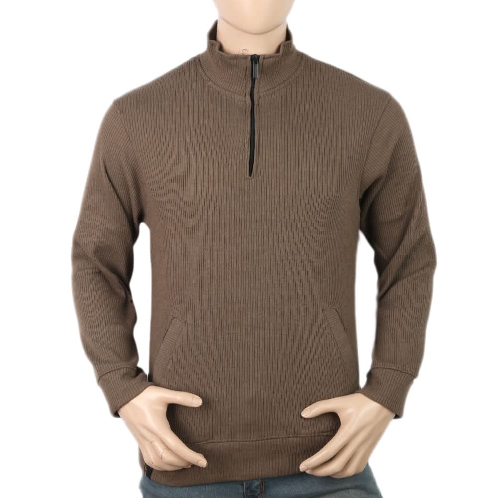Men's Full Sleeves Fancy Jumper - Dark Brown, Men, Sweater and Sweat Shirts, Chase Value, Chase Value