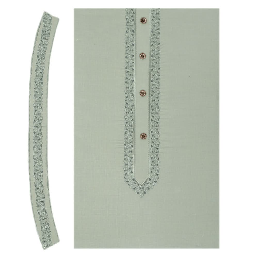 Men's Mashriq Embroidered Un-Stitched Suit - Dark-Green, Men, Unstitched Fabric, Chase Value, Chase Value