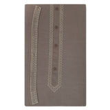 Men's Mashriq Embroidered Un-Stitched Suit - Dark-Grey, Men, Unstitched Fabric, Chase Value, Chase Value