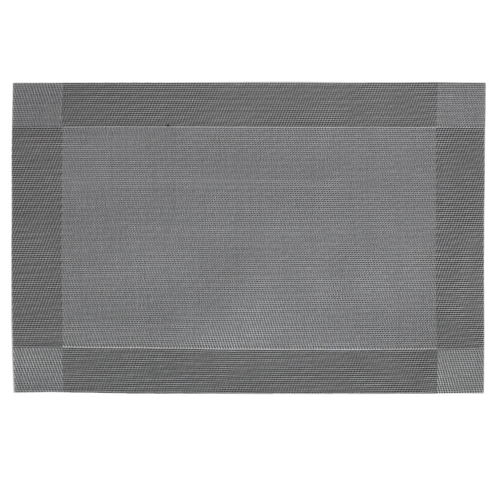 Table Mat with Runner - 7Pcs - Dark Grey, Home & Lifestyle, Mats, Chase Value, Chase Value
