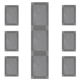 Table Mat with Runner - 7Pcs - Dark Grey, Home & Lifestyle, Mats, Chase Value, Chase Value