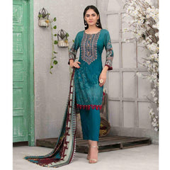 Tawakkal MOOREA Linen Printed unstitched 3pc Embroidered Suit, Women, 3Pcs Shalwar Suit, Tawakkal Fabrics, Chase Value
