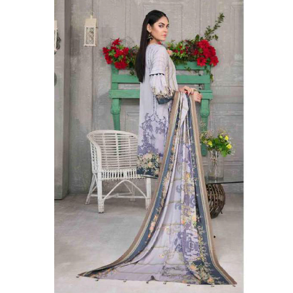 Tawakkal MOOREA Linen Printed unstitched 3pc Embroidered Suit, Women, 3Pcs Shalwar Suit, Tawakkal Fabrics, Chase Value