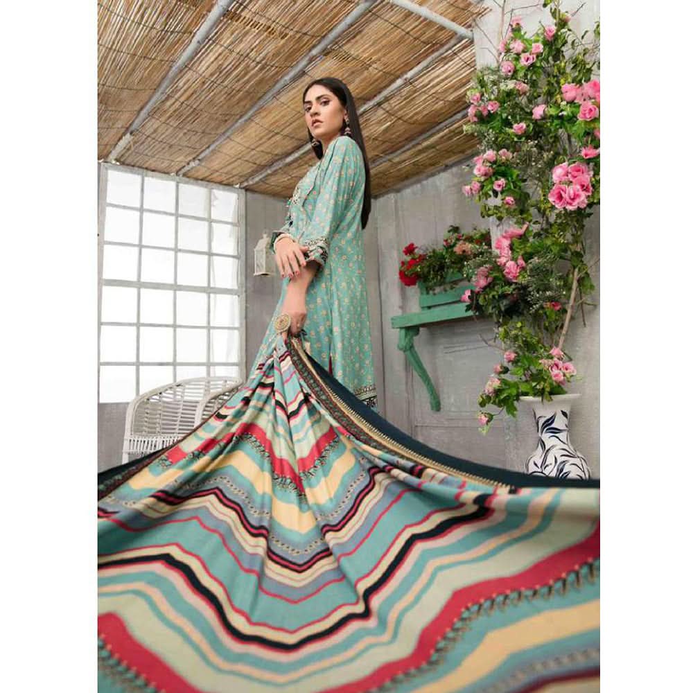 Tawakkal MOOREA Linen Printed unstitched 3pc Embroidered Suit, Women, 3Pcs Shalwar Suit, Tawakkal Fabrics, Chase Value