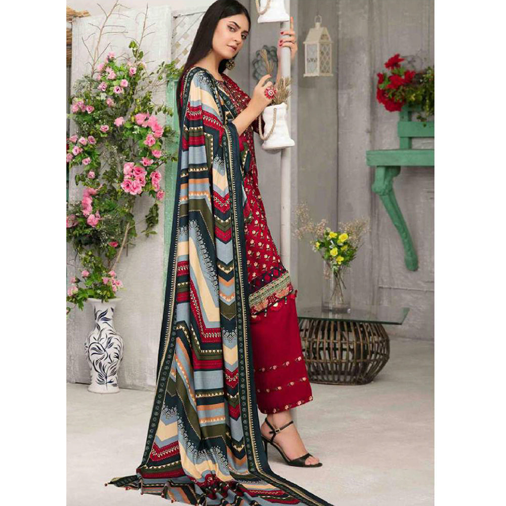 Tawakkal MOOREA Linen Printed unstitched 3pc Embroidered Suit, Women, 3Pcs Shalwar Suit, Tawakkal Fabrics, Chase Value