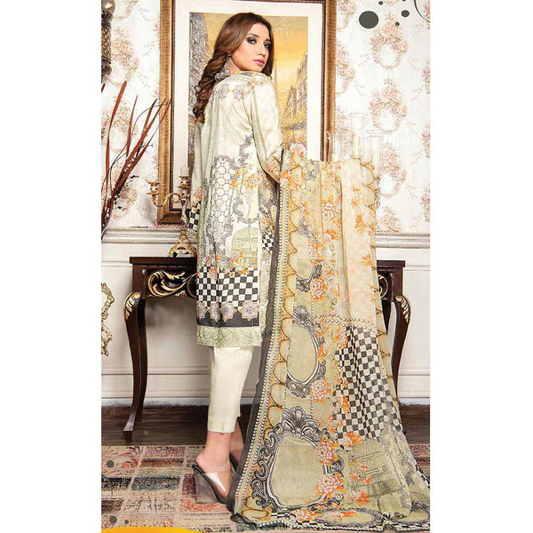 Zaarish Embroidered Unstitched 3Pcs Suit - Dp-2835, Women, 3Pcs Shalwar Suit, Rana Arts, Chase Value