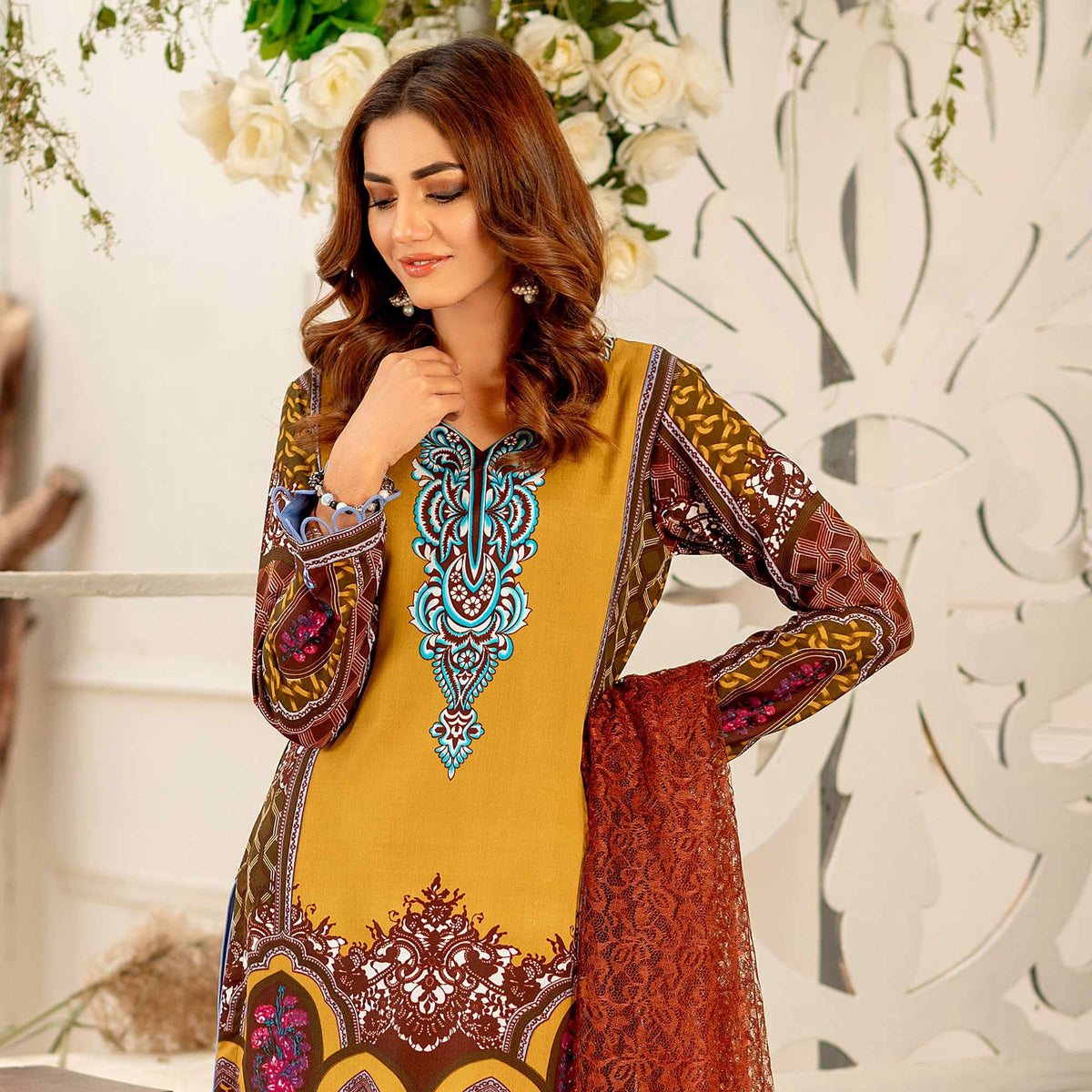 Rangoli Malai Unstitched 3Pcs Suit - 901, Women, 3Pcs Shalwar Suit, Chase Value, Chase Value