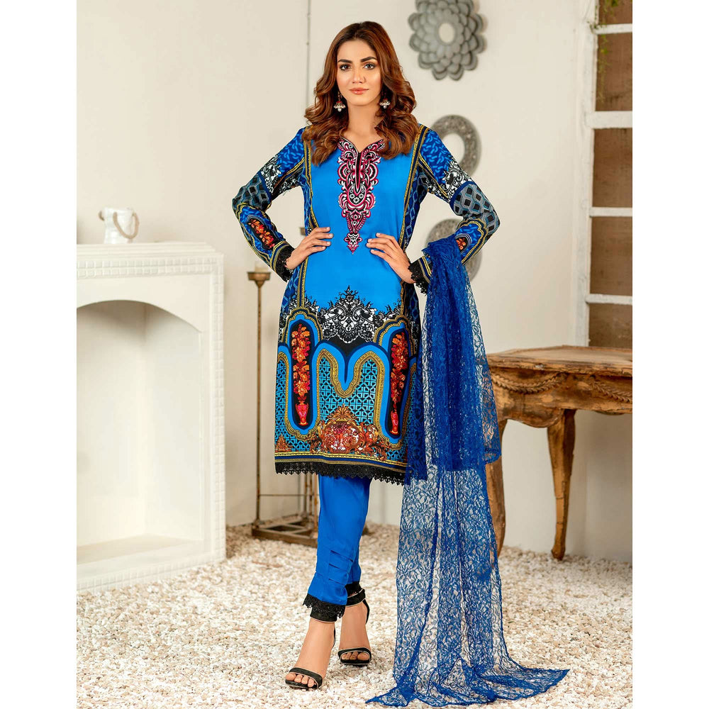 Rangoli Malai Unstitched 3Pcs Suit - 902, Women, 3Pcs Shalwar Suit, Chase Value, Chase Value