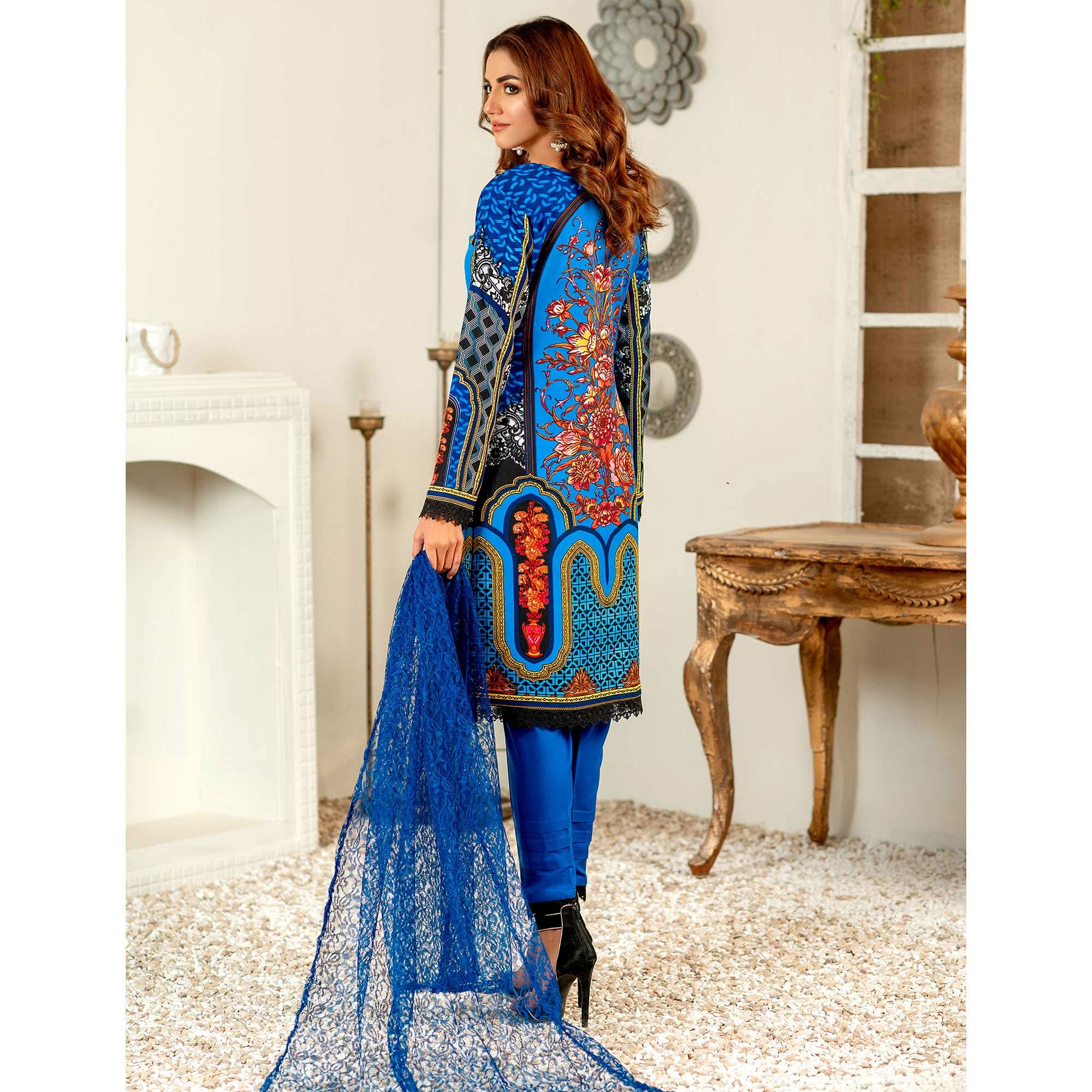 Rangoli Malai Unstitched 3Pcs Suit - 902, Women, 3Pcs Shalwar Suit, Chase Value, Chase Value