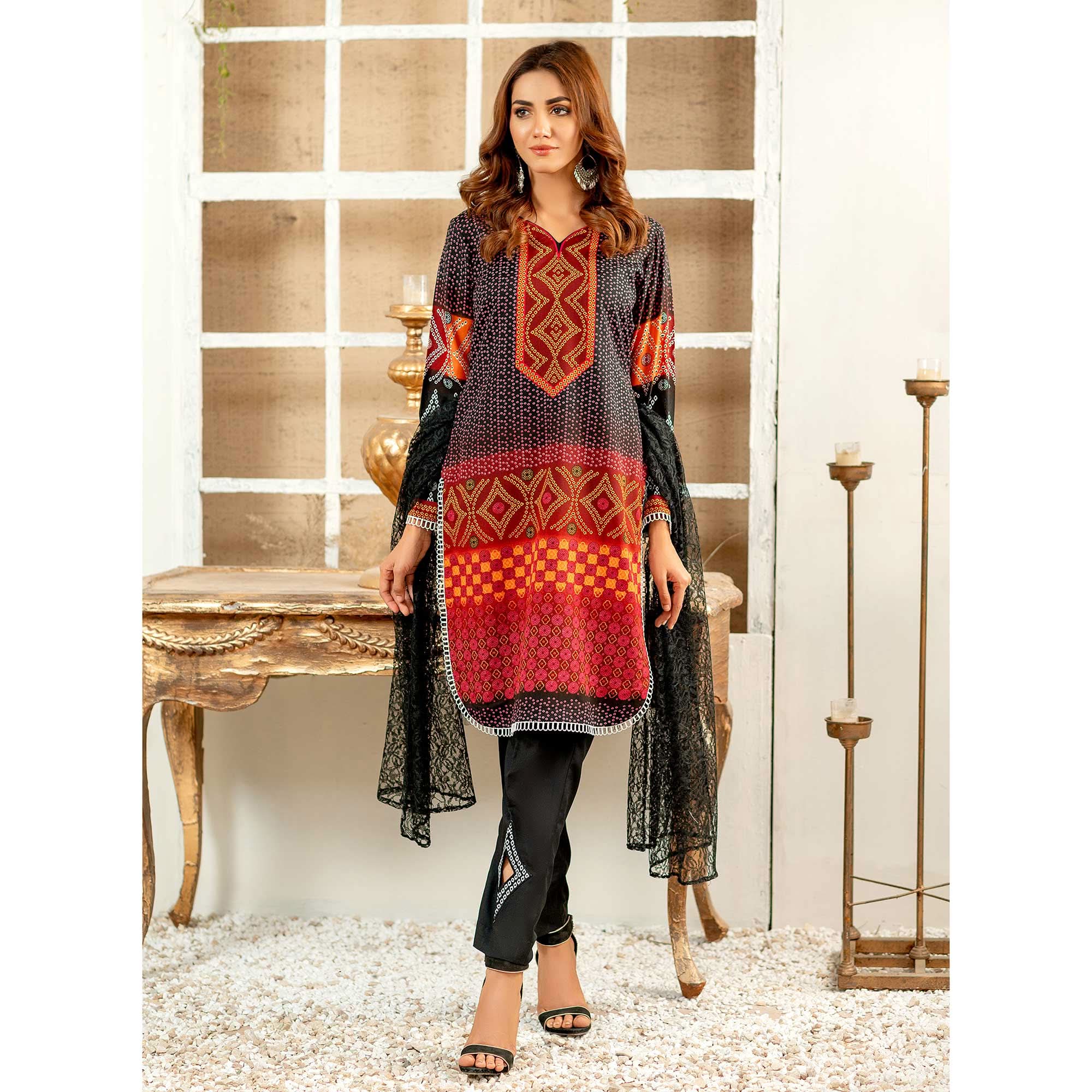 Rangoli Malai Unstitched 3Pcs Suit - 903, Women, 3Pcs Shalwar Suit, Chase Value, Chase Value
