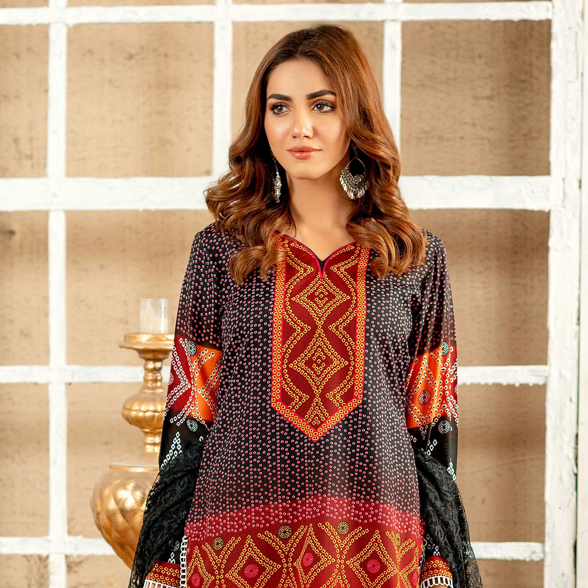 Rangoli Malai Unstitched 3Pcs Suit - 903, Women, 3Pcs Shalwar Suit, Chase Value, Chase Value