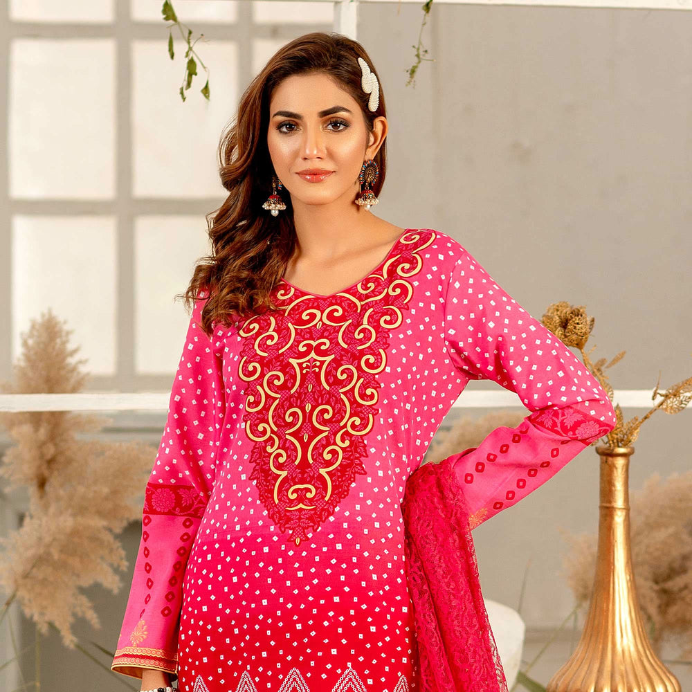 Rangoli Malai Unstitched 3Pcs Suit - 907, Women, 3Pcs Shalwar Suit, Chase Value, Chase Value