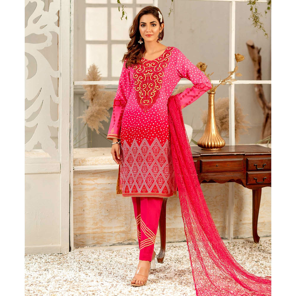 Rangoli Malai Unstitched 3Pcs Suit - 907, Women, 3Pcs Shalwar Suit, Chase Value, Chase Value