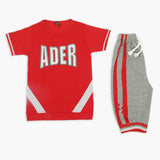 Boys Half Sleeves Suit - Red, Boys Sets & Suits, Chase Value, Chase Value
