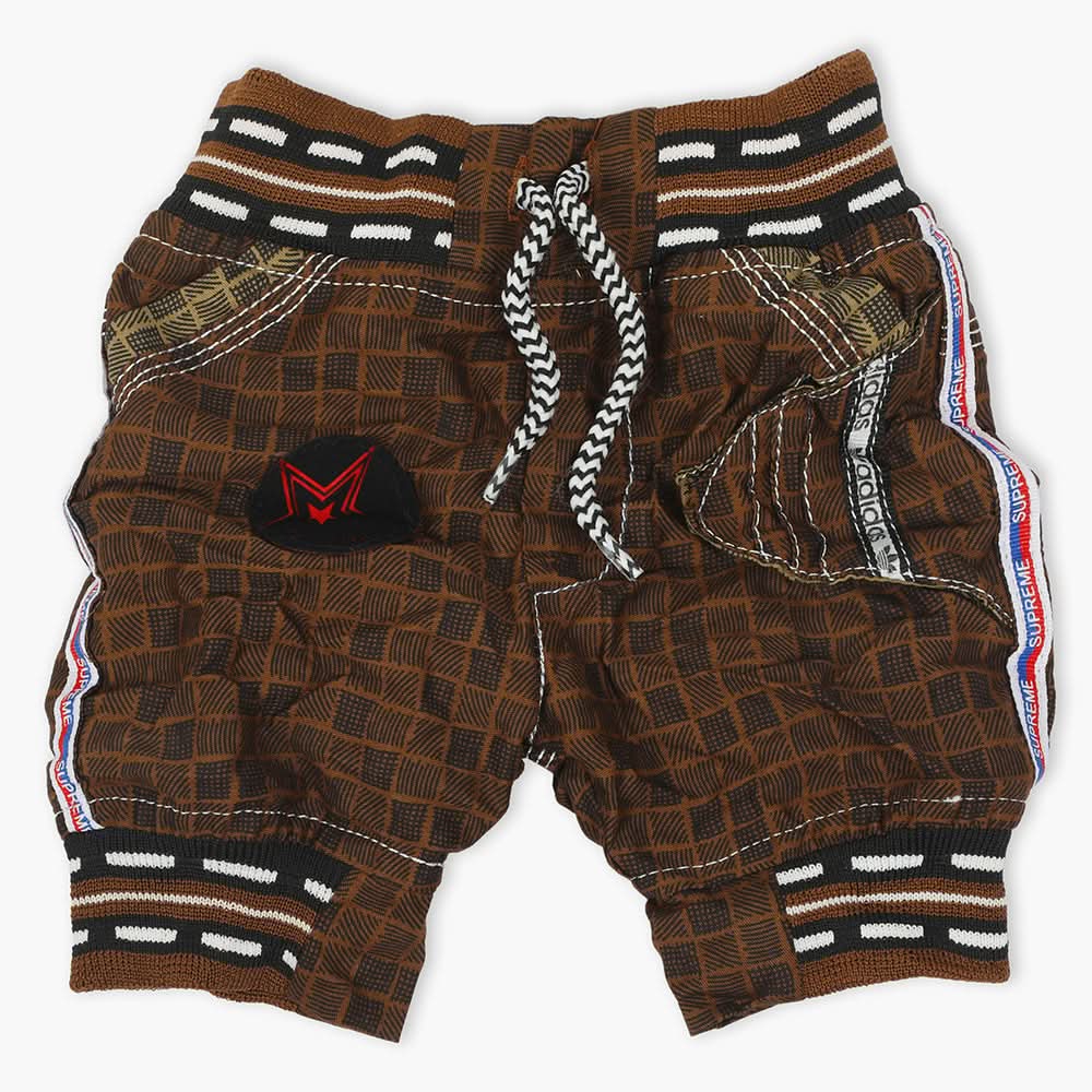 Boys Cotton Short - Brown, Boys Shorts, Chase Value, Chase Value