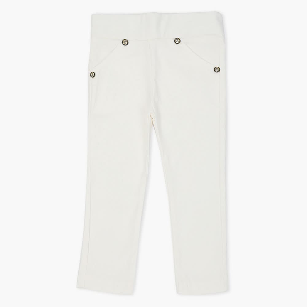 Girls Pant - White, Girls Pants & Capri, Chase Value, Chase Value