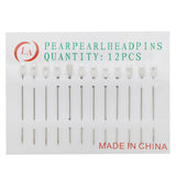 Scarf Pin 12Pc Card - White, Women Scarf Pins & Brooches, Chase Value, Chase Value