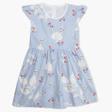 Girl's Cotton Frock - Blue, Girls Frocks, Chase Value, Chase Value