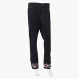Women's Denim Pant - Navy Blue, Women Pants & Tights, Chase Value, Chase Value