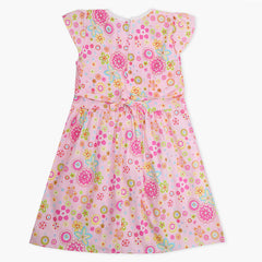 Girl's Cotton Frock - Pink, Girls Frocks, Chase Value, Chase Value