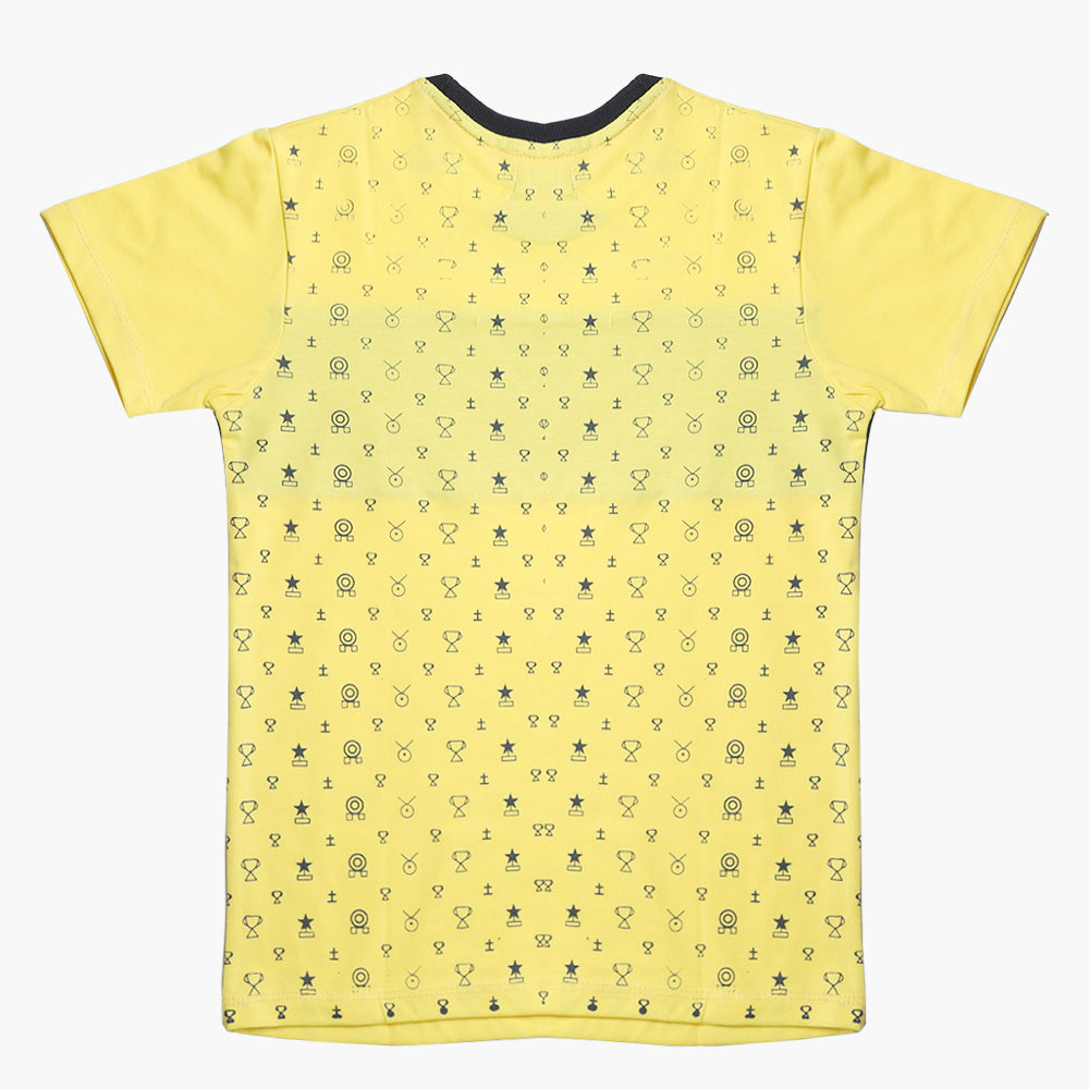 Eminent Boys Half Sleeves T-Shirt - Yellow, Boys T-Shirts, Eminent, Chase Value