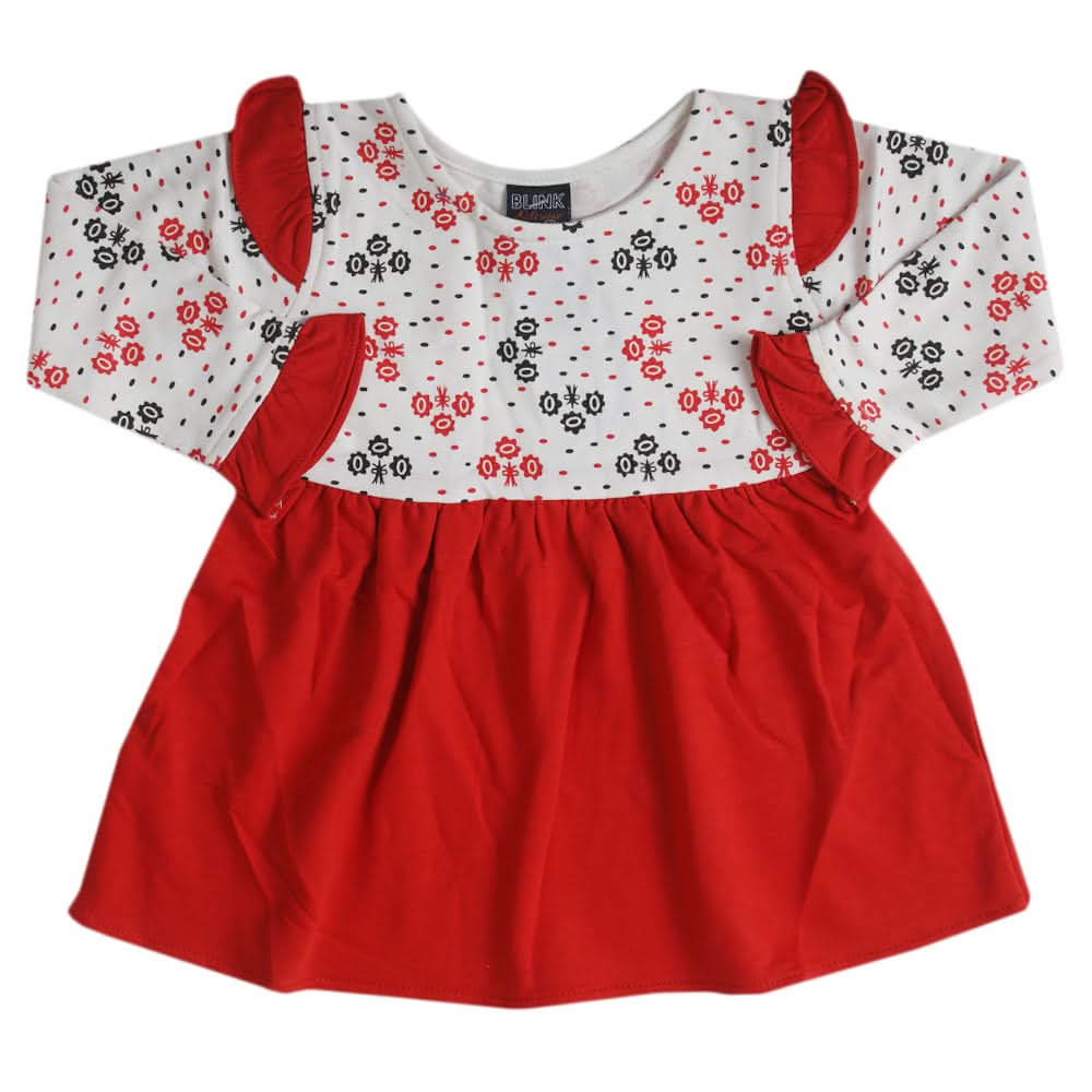 Girls Frock - Red, Girls Frocks, Chase Value, Chase Value
