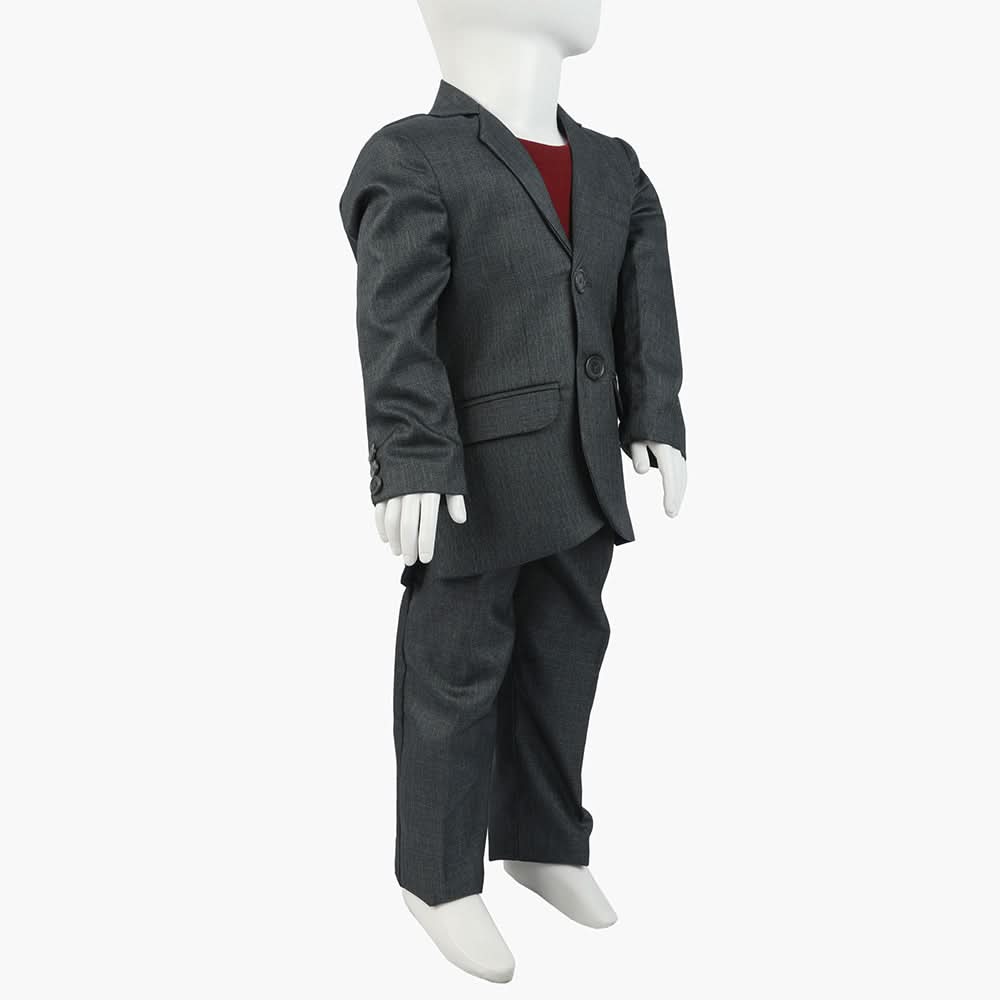 Boys Fancy Suiting Coat Pant - Dark Grey, Boys Coat Pant, Chase Value, Chase Value