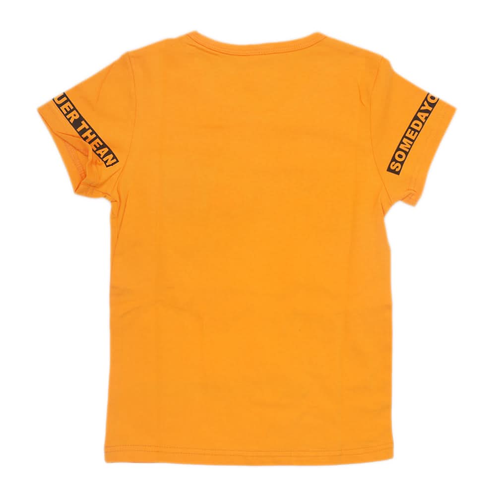 Boys Half Sleeves T-Shirt - Mustard, Kids, Boys T-Shirts, Chase Value, Chase Value
