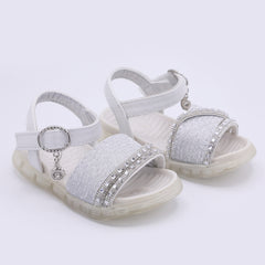 Girls Sandal - Silver, Girls Sandals, Chase Value, Chase Value